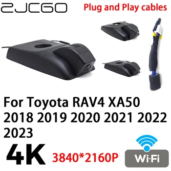 ZJCGO 4K 2160P Автомобилен Видеорекордер Dash Cam Камера, видео Рекордер, Щепсела и да Играе за Toyota RAV4 XA50 2018 2019 2020 2021 2022 2023