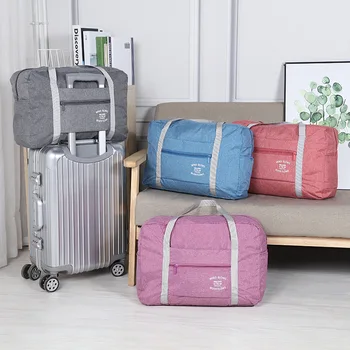 Водоустойчив Оксфордские пътни чанти Женски Мъжки Висококачествен Екип органайзер За съхранение на багаж Сгъваеми Кубчета за съхранение на чанти почивен ден