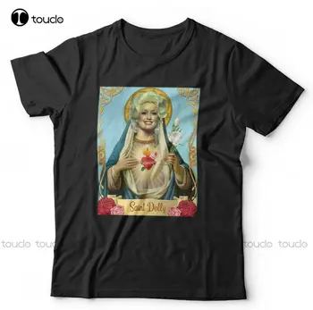 Тениска Saint Dolly Parton Унисекс и Децата - най-Забавната Пародия На Музика Кънтри-Уестърн Евтини Тениски Harajuku Градинска Дрехи С Дигитален печат