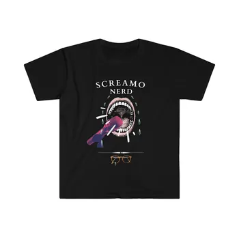 Тениска Screamo Nerd, мека тениска, мъжки, дамски, унисекс, Skramz Емо