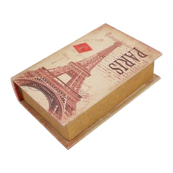 Фалшива кутия за книги, Реколта книга: Европейска книга за съхранение на бижута, опаковане книга, Класически Декор книгата за кафе на рафтове, бар.