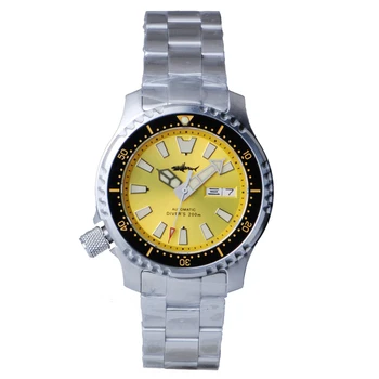 Автоматичен мъжки часовник HEIMDALLR NH36 Мъжки механични часовници Diver Watch 200 м Стомана 316L сапфирен кристал 3C нажежен циферблат